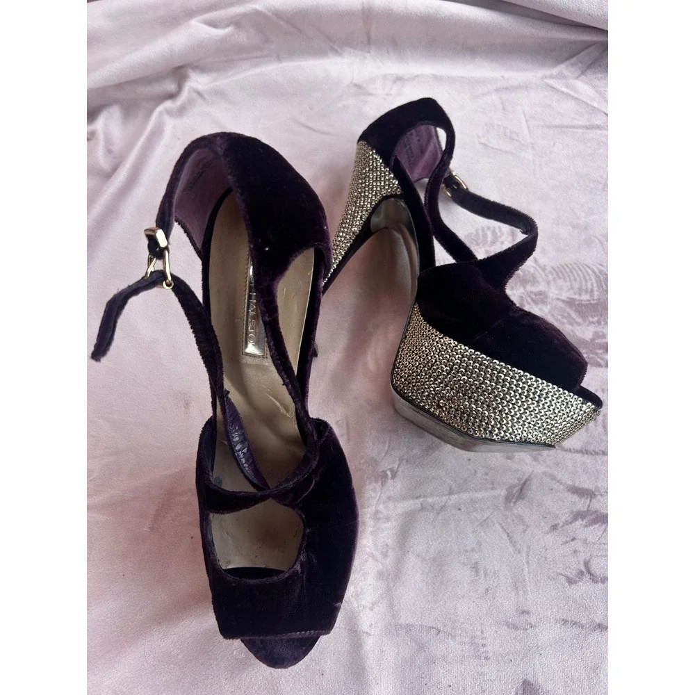 H by Halston Platform Heels Women's Size 8.5  Sequin Heel